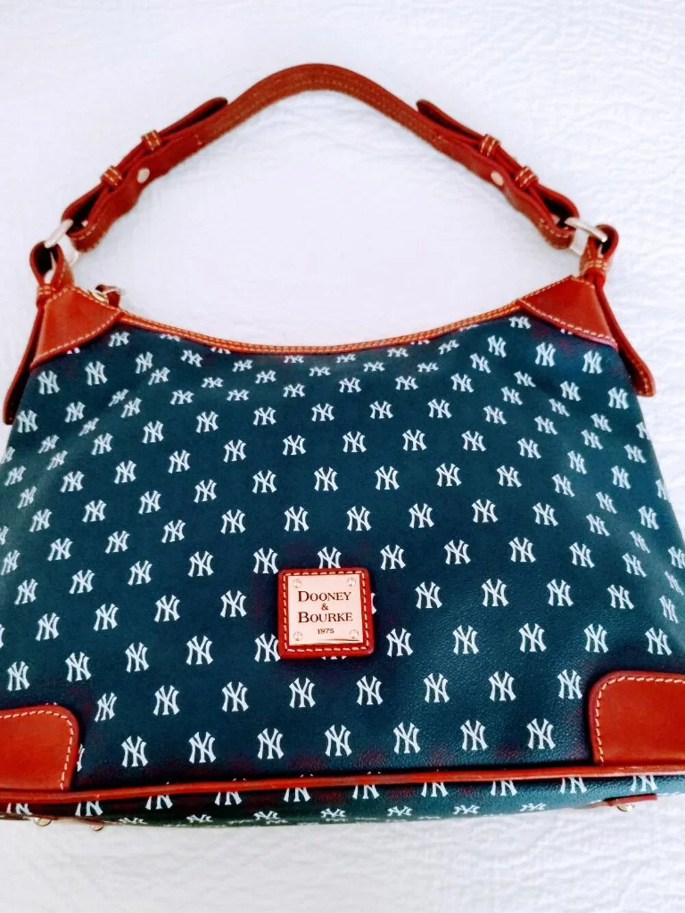 Dooney and Bourke New York Yankees Handbag Coated Cotton MLB Purse w/Dust Bag
